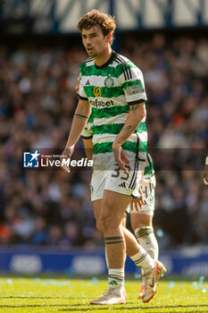 2024-04-07 - Matt O'Riley of Celtic FC during the Scottish championship, Cinch Premiership football match between Rangers and Celtic on 7 April 2024 at Ibrox in Glasgow, Scotland - FOOTBALL - SCOTTISH CHAMP - RANGERS V CELTIC - SCOTTISH PREMIERSHIP - SOCCER