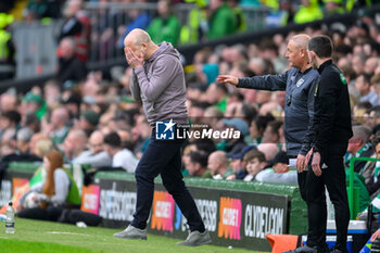 04/05/2024 - Hearts head coach Steven Naismith looks dejected during the Scottish championship Premiership football match between Celtic and Heart of Midlothian on 4 May 2024 at Celtic Park IN Glasgow, Scotland - FOOTBALL - SCOTTISH CHAMP - CELTIC V HEART OF MIDLOTHIAN - SCOTTISH PREMIERSHIP - CALCIO