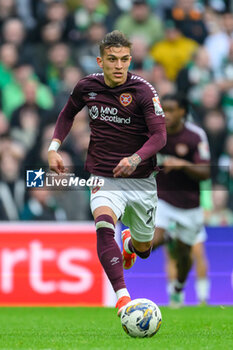 04/05/2024 - Kenneth Vargas of Hearts during the Scottish championship Premiership football match between Celtic and Heart of Midlothian on 4 May 2024 at Celtic Park IN Glasgow, Scotland - FOOTBALL - SCOTTISH CHAMP - CELTIC V HEART OF MIDLOTHIAN - SCOTTISH PREMIERSHIP - CALCIO