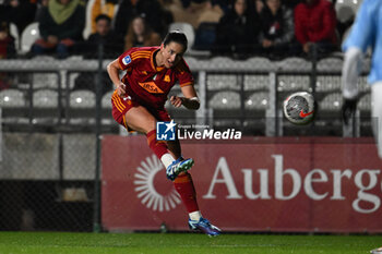 2024-01-13 - Evelyne Viens of A.S. Roma Women score 1-0 during the 12th day of the Serie A Championship between A.S. Roma Women vs Pomigliano Calcio Femminile on 13 January 2024 at the Tre Fontane Stadium in Rome, Italy. - AS ROMA VS POMIGLIANO WOMEN - ITALIAN SERIE A WOMEN - SOCCER