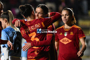 2024-01-13 - Laura Feiersinger of A.S. Roma Women celebrates after scoring 2-0 during the 12th day of the Serie A Championship between A.S. Roma Women vs Pomigliano Calcio Femminile on 13 January 2024 at the Tre Fontane Stadium in Rome, Italy. - AS ROMA VS POMIGLIANO WOMEN - ITALIAN SERIE A WOMEN - SOCCER