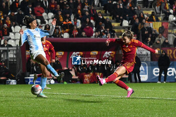 2024-01-13 - Emilie Haavi of A.S. Roma Women score 3-0 during the 12th day of the Serie A Championship between A.S. Roma Women vs Pomigliano Calcio Femminile on 13 January 2024 at the Tre Fontane Stadium in Rome, Italy. - AS ROMA VS POMIGLIANO WOMEN - ITALIAN SERIE A WOMEN - SOCCER