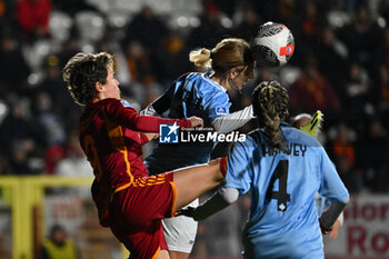 2024-01-13 - Valentina Giacinti of A.S. Roma Women and Gaia Apicella of Pomigliano Calcio Femminile during the 12th day of the Serie A Championship between A.S. Roma Women vs Pomigliano Calcio Femminile on 13 January 2024 at the Tre Fontane Stadium in Rome, Italy. - AS ROMA VS POMIGLIANO WOMEN - ITALIAN SERIE A WOMEN - SOCCER