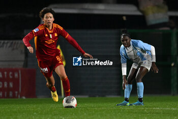 2024-01-13 - Saki Kumagai of A.S. Roma Women uring the 12th day of the Serie A Championship between A.S. Roma Women vs Pomigliano Calcio Femminile on 13 January 2024 at the Tre Fontane Stadium in Rome, Italy. - AS ROMA VS POMIGLIANO WOMEN - ITALIAN SERIE A WOMEN - SOCCER