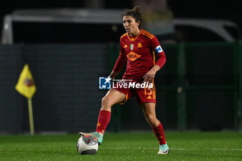 2024-01-13 - Elisa Bartoli of A.S. Roma Women during the 12th day of the Serie A Championship between A.S. Roma Women vs Pomigliano Calcio Femminile on 13 January 2024 at the Tre Fontane Stadium in Rome, Italy. - AS ROMA VS POMIGLIANO WOMEN - ITALIAN SERIE A WOMEN - SOCCER