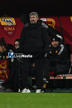 2024-01-13 - Alessandro Spugna of A.S. Roma Women during the 12th day of the Serie A Championship between A.S. Roma Women vs Pomigliano Calcio Femminile on 13 January 2024 at the Tre Fontane Stadium in Rome, Italy. - AS ROMA VS POMIGLIANO WOMEN - ITALIAN SERIE A WOMEN - SOCCER