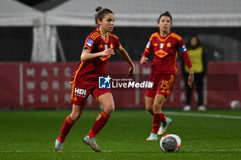 2024-01-13 - Manuela Giugliano of A.S. Roma Women during the 12th day of the Serie A Championship between A.S. Roma Women vs Pomigliano Calcio Femminile on 13 January 2024 at the Tre Fontane Stadium in Rome, Italy. - AS ROMA VS POMIGLIANO WOMEN - ITALIAN SERIE A WOMEN - SOCCER