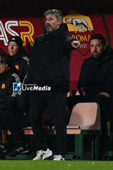 2024-01-13 - Alessandro Spugna of A.S. Roma Women during the 12th day of the Serie A Championship between A.S. Roma Women vs Pomigliano Calcio Femminile on 13 January 2024 at the Tre Fontane Stadium in Rome, Italy. - AS ROMA VS POMIGLIANO WOMEN - ITALIAN SERIE A WOMEN - SOCCER