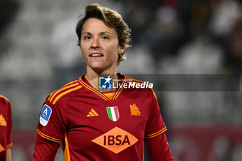 2024-01-13 - Valentina Giacinti of A.S. Roma Women during the 12th day of the Serie A Championship between A.S. Roma Women vs Pomigliano Calcio Femminile on 13 January 2024 at the Tre Fontane Stadium in Rome, Italy. - AS ROMA VS POMIGLIANO WOMEN - ITALIAN SERIE A WOMEN - SOCCER