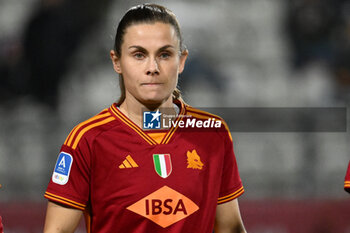 2024-01-13 - Emilie Haavi of A.S. Roma Women during the 12th day of the Serie A Championship between A.S. Roma Women vs Pomigliano Calcio Femminile on 13 January 2024 at the Tre Fontane Stadium in Rome, Italy. - AS ROMA VS POMIGLIANO WOMEN - ITALIAN SERIE A WOMEN - SOCCER