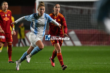 2024-01-13 - Chiara Manca of Pomigliano Calcio Femminile and Claudia Ciccotti of A.S. Roma Women during the 12th day of the Serie A Championship between A.S. Roma Women vs Pomigliano Calcio Femminile on 13 January 2024 at the Tre Fontane Stadium in Rome, Italy. - AS ROMA VS POMIGLIANO WOMEN - ITALIAN SERIE A WOMEN - SOCCER