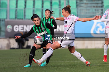 2024-01-21 - Benedetta Orsi of Sassuolo Women clashes with Arianna Caruso of Juventus Women during the Serie A Femminile match between Juventus Women and Sassuolo Women at Stadio Enzo Ricci Sassuolo on January 21, 2024 in Sassuolo, Italy. - US SASSUOLO VS JUVENTUS FC - ITALIAN SERIE A WOMEN - SOCCER