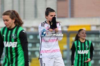 2024-01-21 - Sofia Cantore (Juventus Women) of Juventus Women reacts during the Serie A Femminile match between Juventus Women and Sassuolo Women at Stadio Enzo Ricci Sassuolo on January 21, 2024 in Sassuolo, Italy. - US SASSUOLO VS JUVENTUS FC - ITALIAN SERIE A WOMEN - SOCCER