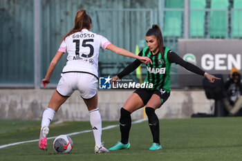 2024-01-21 - Benedetta Orsi of Sassuolo Women in action during the Serie A Femminile match between Juventus Women and Sassuolo Women at Stadio Enzo Ricci Sassuolo on January 21, 2024 in Sassuolo, Italy. - US SASSUOLO VS JUVENTUS FC - ITALIAN SERIE A WOMEN - SOCCER