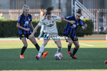 2024-01-20 - Lina Magull and Emille Haavi - FC INTERNAZIONALE WOMEN VS AS ROMA - ITALIAN SERIE A WOMEN - SOCCER