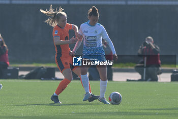 2024-01-27 - Alice Giai of SSC Napoli competes for the ball with Henrietta Csiszar of FC Internazionale Soccer - Women Serie A Match Between Napoli Femminile vs FC Internazionale - NAPOLI FEMMINILE VS FC INTERNAZIONALE WOMEN - ITALIAN SERIE A WOMEN - SOCCER