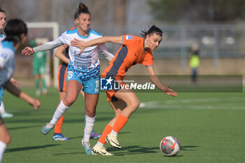 2024-01-27 - Agnese Bonfantini of FC Internazionale competes for the ball with Alice Giai of SSC Napoli Soccer - Women Serie A Match Between Napoli Femminile vs FC Internazionale - NAPOLI FEMMINILE VS FC INTERNAZIONALE WOMEN - ITALIAN SERIE A WOMEN - SOCCER