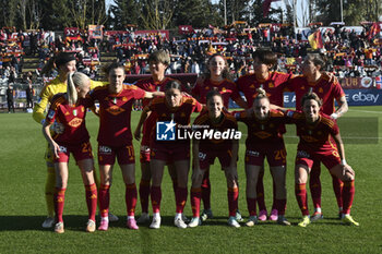 2024-01-27 - A.S. Roma Women line up for a team photograph during the 14th day of the Serie A Championship between A.S. Roma Women vs U.C. Sampdoria Women on 27 January 2024 at the Tre Fontane Stadium in Rome, Italy. - AS ROMA VS UC SAMPDORIA - ITALIAN SERIE A WOMEN - SOCCER