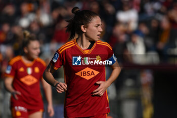 2024-01-27 - Manuela Giugliano of A.S. Roma Women during the 14th day of the Serie A Championship between A.S. Roma Women vs U.C. Sampdoria Women on 27 January 2024 at the Tre Fontane Stadium in Rome, Italy. - AS ROMA VS UC SAMPDORIA - ITALIAN SERIE A WOMEN - SOCCER