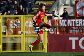 2024-01-27 - Valentina Giacinti of A.S. Roma Women during the 14th day of the Serie A Championship between A.S. Roma Women vs U.C. Sampdoria Women on 27 January 2024 at the Tre Fontane Stadium in Rome, Italy. - AS ROMA VS UC SAMPDORIA - ITALIAN SERIE A WOMEN - SOCCER