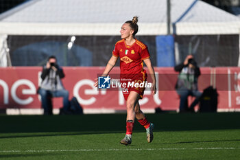 2024-01-27 - Giada Greggi of A.S. Roma Women celebrates after scoring 2-0 during the 14th day of the Serie A Championship between A.S. Roma Women vs U.C. Sampdoria Women on 27 January 2024 at the Tre Fontane Stadium in Rome, Italy. - AS ROMA VS UC SAMPDORIA - ITALIAN SERIE A WOMEN - SOCCER