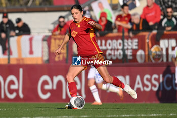 2024-01-27 - Laura Feiersinger of A.S. Roma Women during the 14th day of the Serie A Championship between A.S. Roma Women vs U.C. Sampdoria Women on 27 January 2024 at the Tre Fontane Stadium in Rome, Italy. - AS ROMA VS UC SAMPDORIA - ITALIAN SERIE A WOMEN - SOCCER