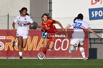 2024-01-27 - Alayah Pilgrim of A.S. Roma Women during the 14th day of the Serie A Championship between A.S. Roma Women vs U.C. Sampdoria Women on 27 January 2024 at the Tre Fontane Stadium in Rome, Italy. - AS ROMA VS UC SAMPDORIA - ITALIAN SERIE A WOMEN - SOCCER