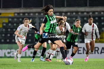 2024-02-10 - Daniela Sabatino of Sassuolo Women as she scores on a penalty kick for the 1-0 lead during the Women's Serie A match between Sassuolo Women and Milan Women at the Enzo Ricci Stadium in Sassuolo on Feb. 10, 2024 in Sassuolo, Italy. - US SASSUOLO VS AC MILAN - ITALIAN SERIE A WOMEN - SOCCER
