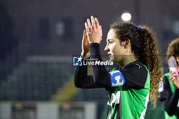 2024-02-10 - Maria Luisa Filangeri of Sassuolo Women Sassuolo Women celebrate the 1-0 victory during the Women's Serie A match between Sassuolo Women and Milan Women at the Enzo Ricci Stadium in Sassuolo on Feb. 10, 2024 in Sassuolo, Italy. - US SASSUOLO VS AC MILAN - ITALIAN SERIE A WOMEN - SOCCER