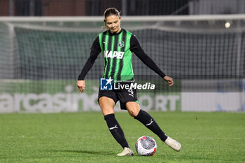 2024-02-10 - Gram Pleidrup of Sassuolo Women in action during the Serie A Femminile match between Milan Women and Sassuolo Women at Stadio Enzo Ricci Sassuolo on February 10, 2024 in Sassuolo, Italy. - US SASSUOLO VS AC MILAN - ITALIAN SERIE A WOMEN - SOCCER
