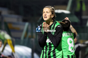2024-02-10 - Lana Clelland of Sassuolo Women protests during the Serie A Women's match between AC Milan Women and Sassuolo Women at Sassuolo's Enzo Ricci Stadium on Feb. 10, 2024 in Sassuolo, Italy. - US SASSUOLO VS AC MILAN - ITALIAN SERIE A WOMEN - SOCCER