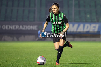 2024-02-10 - Giada Pondini of Sassuolo Women in action during the Serie A Femminile match between Milan Women and Sassuolo Women at Stadio Enzo Ricci Sassuolo on February 10, 2024 in Sassuolo, Italy. - US SASSUOLO VS AC MILAN - ITALIAN SERIE A WOMEN - SOCCER