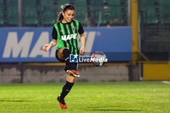 2024-02-10 - Giada Pondini of Sassuolo Women in action during the Serie A Femminile match between Milan Women and Sassuolo Women at Stadio Enzo Ricci Sassuolo on February 10, 2024 in Sassuolo, Italy. - US SASSUOLO VS AC MILAN - ITALIAN SERIE A WOMEN - SOCCER