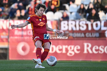 2024-02-13 - Valentina Giacinti of A.S. Roma Women score 1-0 during the 17th day of the Serie A Championship between A.S. Roma Women vs U.S. Sassuolo Calcio on 13 February 2024 at the Tre Fontane Stadium in Rome, Italy. - AS ROMA VS US SASSUOLO - ITALIAN SERIE A WOMEN - SOCCER