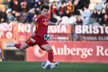 2024-02-13 - Valentina Giacinti of A.S. Roma Women score 1-0 during the 17th day of the Serie A Championship between A.S. Roma Women vs U.S. Sassuolo Calcio on 13 February 2024 at the Tre Fontane Stadium in Rome, Italy. - AS ROMA VS US SASSUOLO - ITALIAN SERIE A WOMEN - SOCCER
