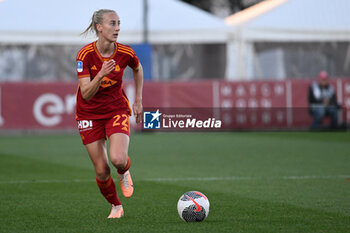 2024-02-13 - Anja Sonstevold of A.S. Roma Women during the 17th day of the Serie A Championship between A.S. Roma Women vs U.S. Sassuolo Calcio on 13 February 2024 at the Tre Fontane Stadium in Rome, Italy. - AS ROMA VS US SASSUOLO - ITALIAN SERIE A WOMEN - SOCCER