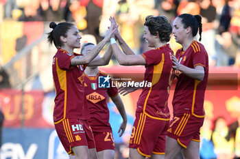 2024-02-13 - during the 17th day of the Serie A Championship between A.S. Roma Women vs U.S. Sassuolo Calcio on 13 February 2024 at the Tre Fontane Stadium in Rome, Italy. - AS ROMA VS US SASSUOLO - ITALIAN SERIE A WOMEN - SOCCER
