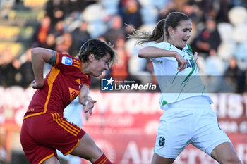 2024-02-13 - Valentina Giacinti of A.S. Roma Women score 2-0 during the 17th day of the Serie A Championship between A.S. Roma Women vs U.S. Sassuolo Calcio on 13 February 2024 at the Tre Fontane Stadium in Rome, Italy. - AS ROMA VS US SASSUOLO - ITALIAN SERIE A WOMEN - SOCCER