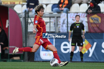 2024-02-13 - Moeka Minami of A.S. Roma Women during the 17th day of the Serie A Championship between A.S. Roma Women vs U.S. Sassuolo Calcio on 13 February 2024 at the Tre Fontane Stadium in Rome, Italy. - AS ROMA VS US SASSUOLO - ITALIAN SERIE A WOMEN - SOCCER