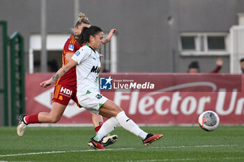 2024-02-13 - Giada Pondini of U.S. Sassuolo during the 17th day of the Serie A Championship between A.S. Roma Women vs U.S. Sassuolo Calcio on 13 February 2024 at the Tre Fontane Stadium in Rome, Italy. - AS ROMA VS US SASSUOLO - ITALIAN SERIE A WOMEN - SOCCER