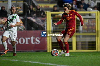 2024-02-13 - Valentina Giacinti of A.S. Roma Women score 3-0 during the 17th day of the Serie A Championship between A.S. Roma Women vs U.S. Sassuolo Calcio on 13 February 2024 at the Tre Fontane Stadium in Rome, Italy. - AS ROMA VS US SASSUOLO - ITALIAN SERIE A WOMEN - SOCCER