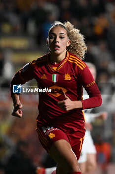2024-02-13 - Alayah Sophia Pilgrim of A.S. Roma Women during the 17th day of the Serie A Championship between A.S. Roma Women vs U.S. Sassuolo Calcio on 13 February 2024 at the Tre Fontane Stadium in Rome, Italy. - AS ROMA VS US SASSUOLO - ITALIAN SERIE A WOMEN - SOCCER