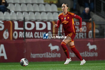 2024-02-13 - Sanne Troelsgaard of A.S. Roma Women during the 17th day of the Serie A Championship between A.S. Roma Women vs U.S. Sassuolo Calcio on 13 February 2024 at the Tre Fontane Stadium in Rome, Italy. - AS ROMA VS US SASSUOLO - ITALIAN SERIE A WOMEN - SOCCER