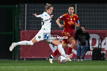 2024-02-13 - Lana Clelland of U.S. Sassuolo during the 17th day of the Serie A Championship between A.S. Roma Women vs U.S. Sassuolo Calcio on 13 February 2024 at the Tre Fontane Stadium in Rome, Italy. - AS ROMA VS US SASSUOLO - ITALIAN SERIE A WOMEN - SOCCER