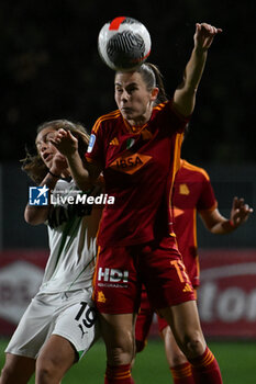 2024-02-13 - Manuela Sciabica of U.S. Sassuolo and Emilie Haavi of A.S. Roma Women during the 17th day of the Serie A Championship between A.S. Roma Women vs U.S. Sassuolo Calcio on 13 February 2024 at the Tre Fontane Stadium in Rome, Italy. - AS ROMA VS US SASSUOLO - ITALIAN SERIE A WOMEN - SOCCER