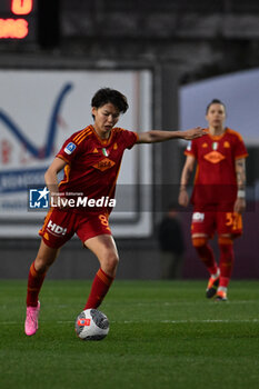2024-02-13 - Saki Kumagai of A.S. Roma Women during the 17th day of the Serie A Championship between A.S. Roma Women vs U.S. Sassuolo Calcio on 13 February 2024 at the Tre Fontane Stadium in Rome, Italy. - AS ROMA VS US SASSUOLO - ITALIAN SERIE A WOMEN - SOCCER