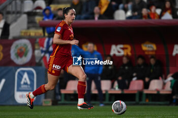 2024-02-13 - Evelyne Viens of A.S. Roma Women during the 17th day of the Serie A Championship between A.S. Roma Women vs U.S. Sassuolo Calcio on 13 February 2024 at the Tre Fontane Stadium in Rome, Italy. - AS ROMA VS US SASSUOLO - ITALIAN SERIE A WOMEN - SOCCER