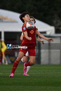 2024-02-13 - Saki Kumagai of A.S. Roma Women during the 17th day of the Serie A Championship between A.S. Roma Women vs U.S. Sassuolo Calcio on 13 February 2024 at the Tre Fontane Stadium in Rome, Italy. - AS ROMA VS US SASSUOLO - ITALIAN SERIE A WOMEN - SOCCER