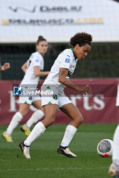 2024-02-13 - Kassandra Missipo of U.S. Sassuolo during the 17th day of the Serie A Championship between A.S. Roma Women vs U.S. Sassuolo Calcio on 13 February 2024 at the Tre Fontane Stadium in Rome, Italy. - AS ROMA VS US SASSUOLO - ITALIAN SERIE A WOMEN - SOCCER