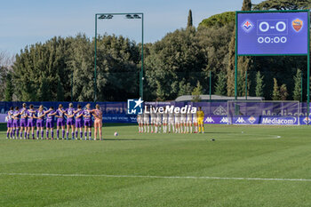 2024-02-17 - Minute of reflection before the starting whistle - ACF FIORENTINA VS AS ROMA - ITALIAN SERIE A WOMEN - SOCCER